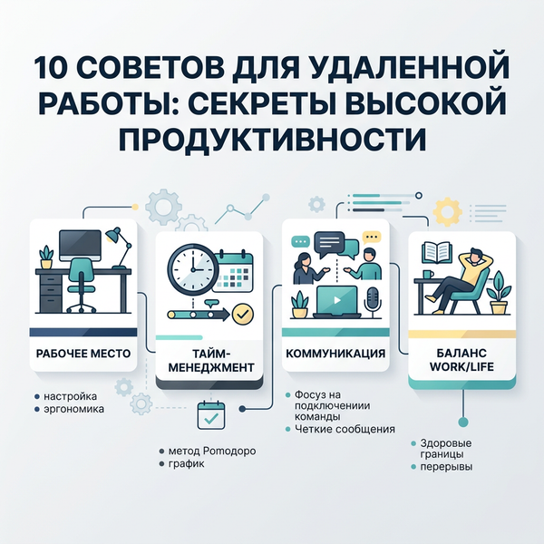 10 советов для удаленной работы: секреты высокой продуктивности
